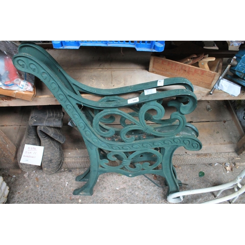 144 - PAIR OF CAST ORNATE GARDEN BENCH ENDS