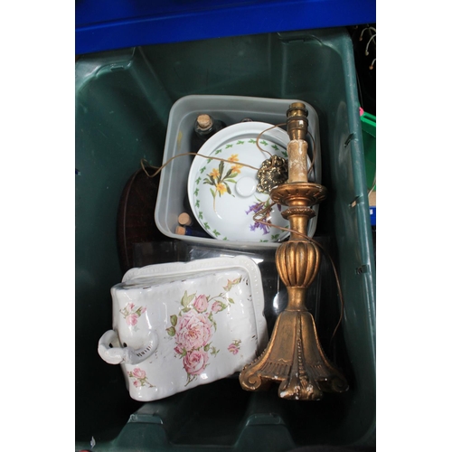 308 - BOX OF ASSORTED CHINA