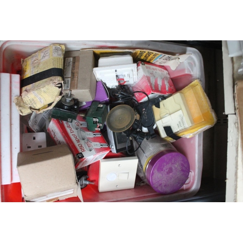 113 - BOX OF ELECTRICAL EQUIPMENT