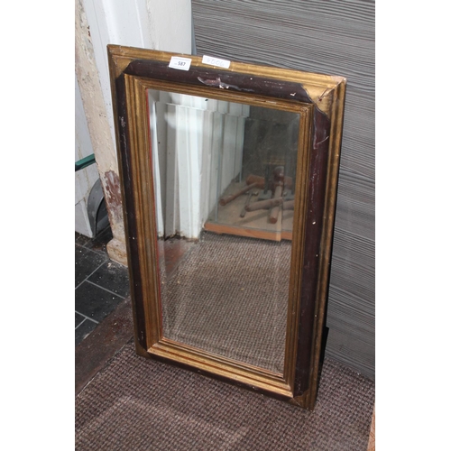 587 - GILT FRAMED MIRROR