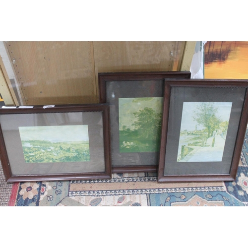 598 - 3 FRAMED AND GLAZED PRINTS