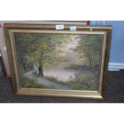 613 - SIGNED ORIGINAL OIL ON CANVAS SIGNED  HENDON