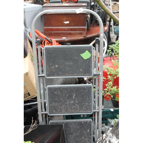 242 - 3 TIER FOLDING ALUMINIUM LADDER