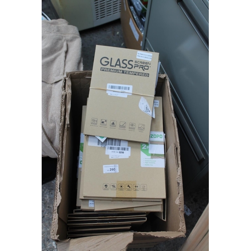 260 - CASE OF GLASS PROTECTORS