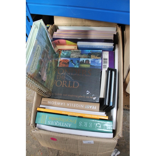 351 - LARGE BOX OF HARDBACK BOOKS