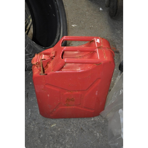 31 - RED METAL JERRY CAN