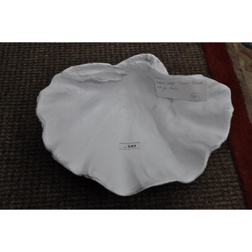 543 - NEW LARGE CLAM SHELL STYLE DISH