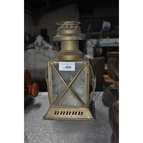 806 - BRASS LANTERN