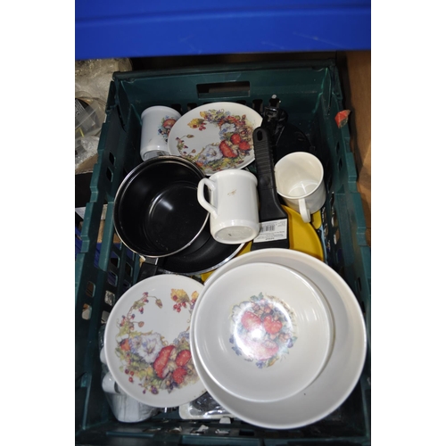 308 - BOX OF ASSORTED CHINA