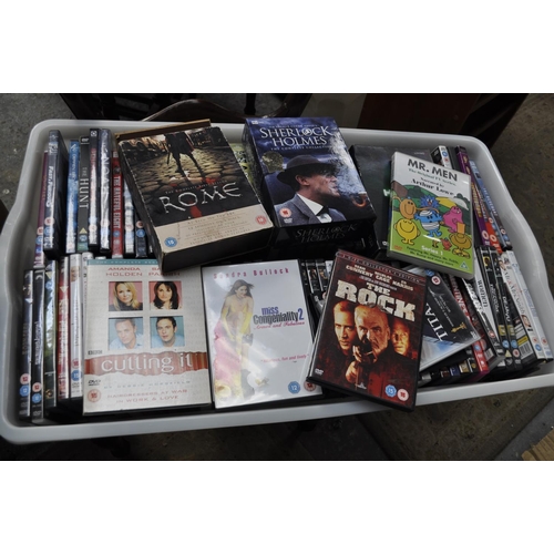 315 - BOX OF DVDS