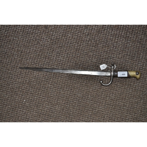 449 - FIRST WORLD WAR BAYONET