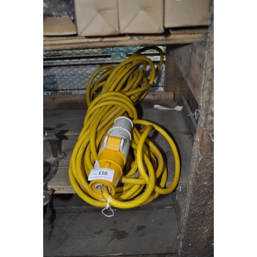 110 - 110V EXTENSION LEAD 13.5M, 15 AMP, WORKING