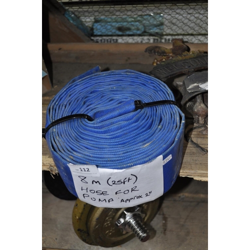 112 - 8M (25FT) HOSE FOR PUMP, APPROX 2