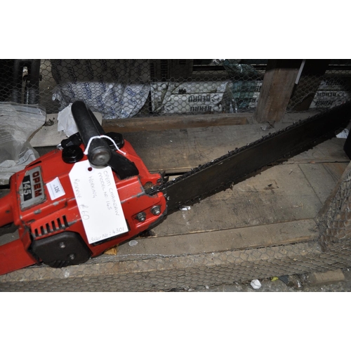 126 - OPEM CHAIN SAW MODEL NUMBER 145, WORKING