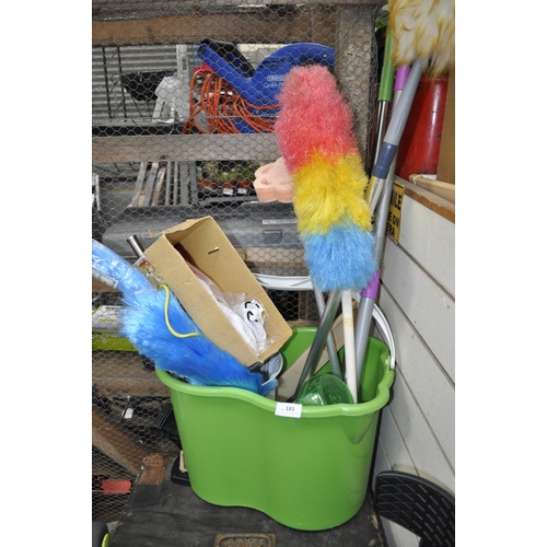 181 - TUB OF CLEANING ITEMS