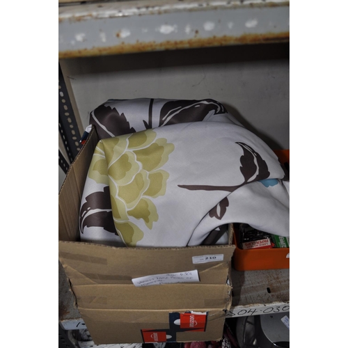 210 - BOX OF VARIOUS LARGE PIECES OF MATERIAL