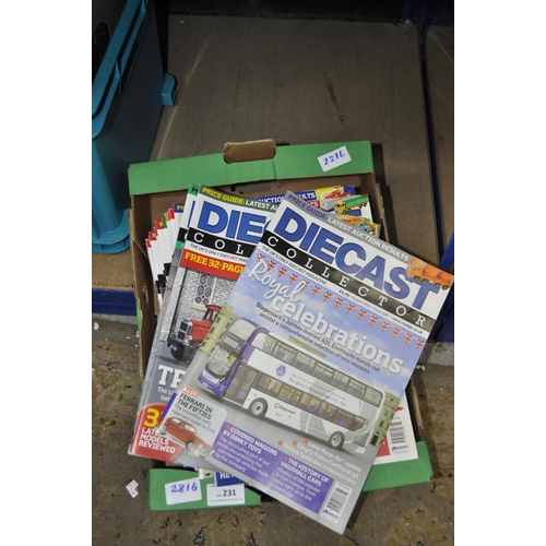 231 - BOX OF DIE CAST COLLECTORS MAGAZINES