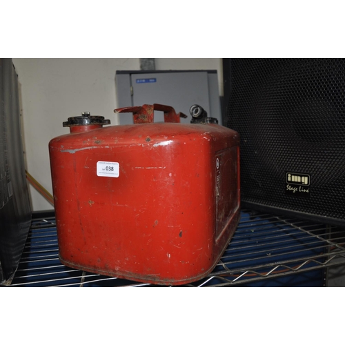 38 - LARGE METAL BOAT FUEL CAN