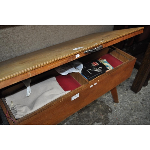 LARGE SEWING BOX PLUS CONTENTS