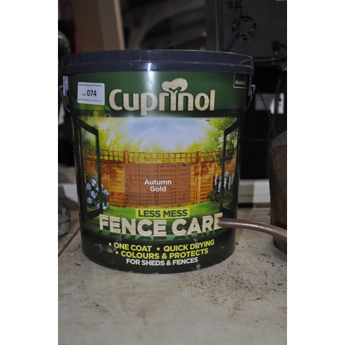 74 - TUB OF FENCE CARE, CUPRINOL