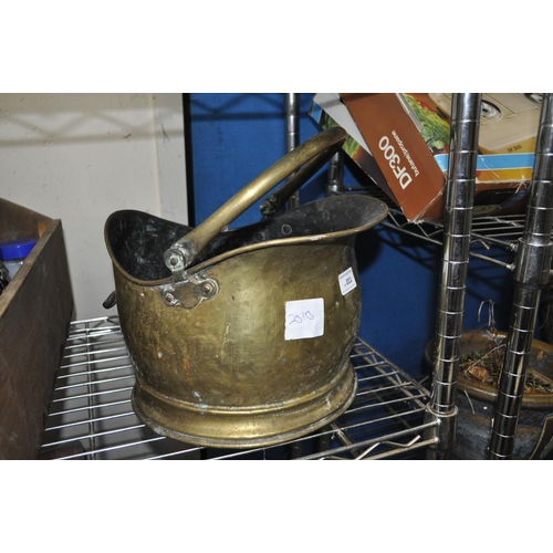 11 - BRASS COAL SCUTTLE