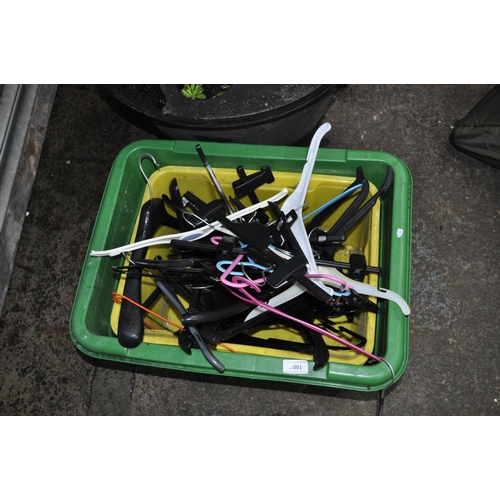 1 - LARGE BOX OF COAT HANGERS