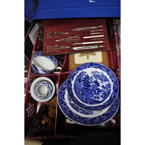 288 - BOX OF MIXED CHINA AND FIGURINES