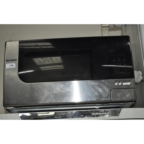 785 - SHARP CHROME MICROWAVE