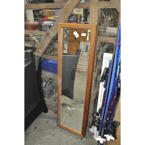 161 - PINE OBLONG MIRROR