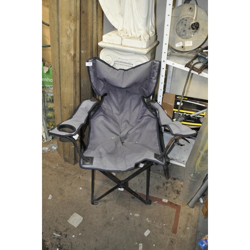 54 - FOLDING FISHING CHAIR, BLUE