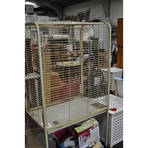 606 - LARGE BIRD CAGE, CREAM