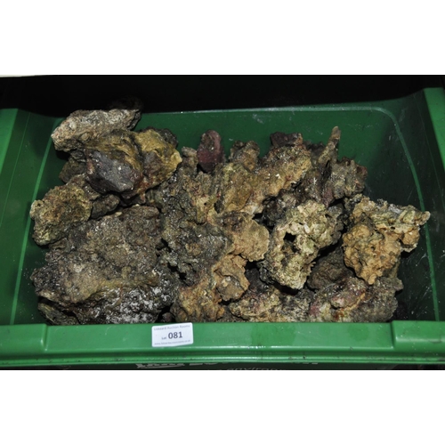 81 - LARGE BOX OF CORAL FOR AN AQUARIUM