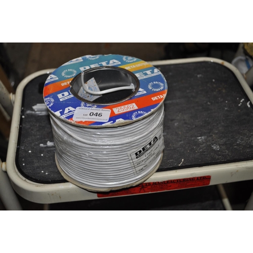 46 - NEW 100M ROLL OF 2 PAIR TELEPHONE CABLE