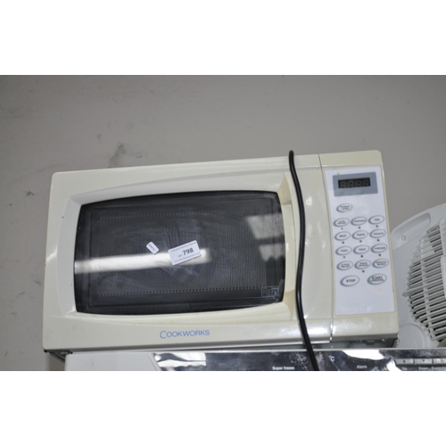 798 - COOKWORKS MICROWAVE