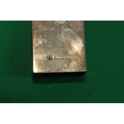 38 - 1914 HM SILVER  MATCHBOX CASE  12G   ENGRAVED 