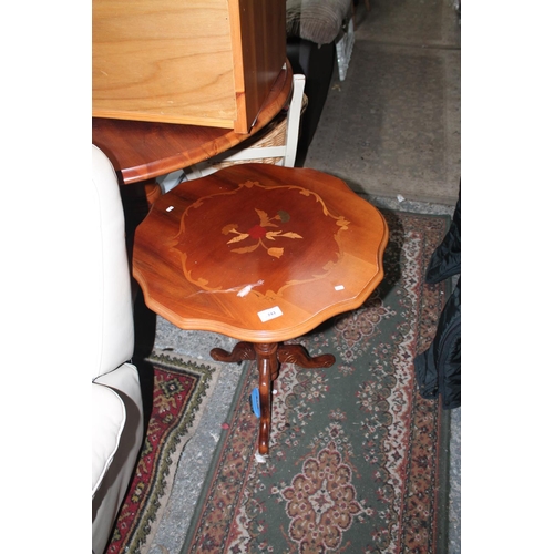 743 - MAHOGANY INLAID MODERN SIDE TABLE