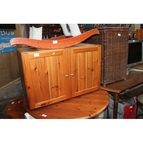 745 - 2 DOOR PINE CUPBOARD