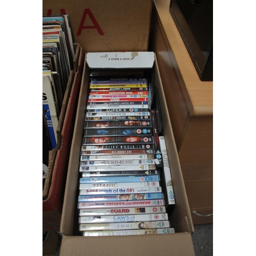 881 - LARGE BOX OF DVDs