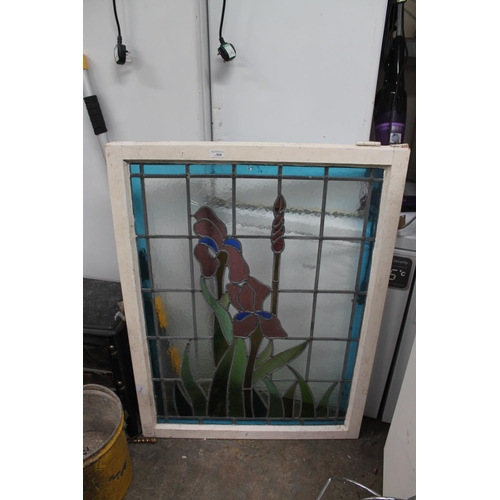 914 - LARGE STAINED GLASS WINDOW