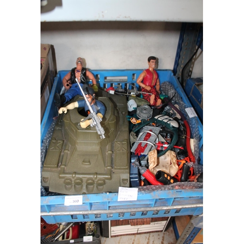 300 - BOX OF ACTION MAN ITEMS