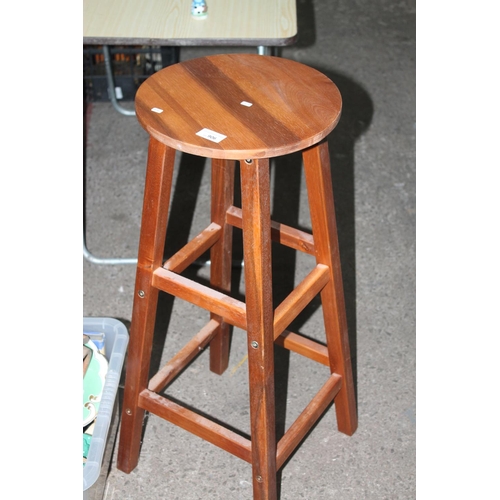 906 - TALL WOODEN STOOL