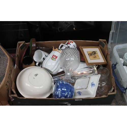 260 - BOXED OF MIXED CHINA