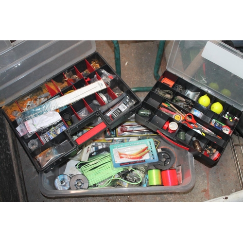 58 - BOX OF ASSORTED FISHING ITEMS