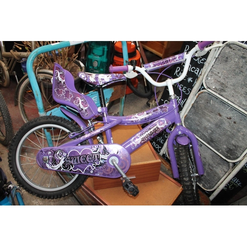 2 - SWEET 16 CHILDS BICYCLE WITH DOLL SEAT