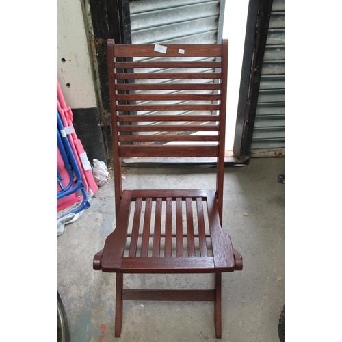 233 - JOHN LEWIS FOLDING WOODEN GARDEN CHAIR