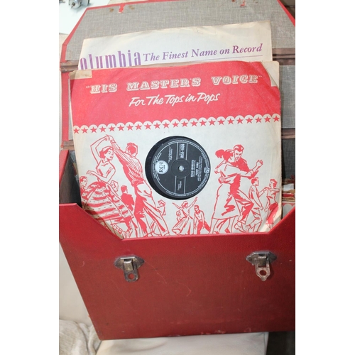 375 - BOX OF VINTAGE 78 RPM RECORDS