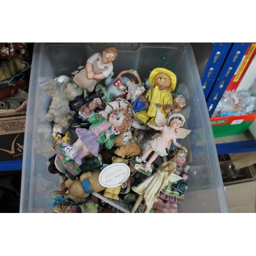 395 - BOX OF MINIATURE FIGURINES