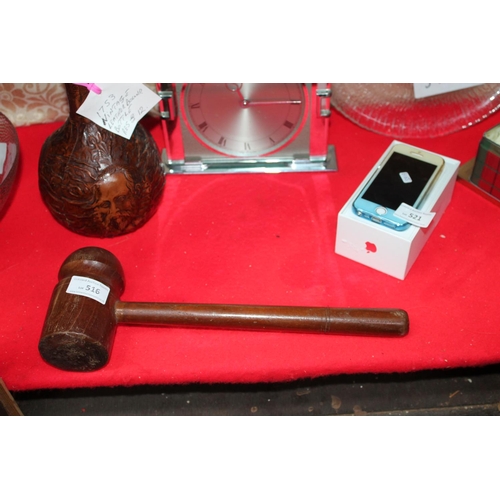 LARGE WOODEN AUCTIONEERS MALLET