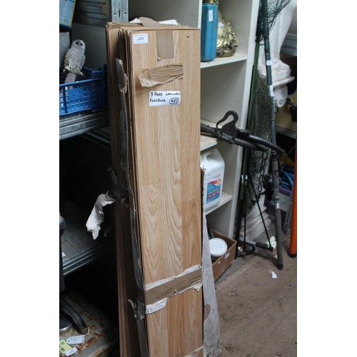 72 - 3 X PACKS OF LAMINATE FLOORING