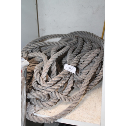 84 - LARGE LENGTH OF ROPE